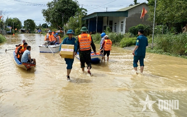 Tiến hành công tác Đảng, công tác chính trị trong ứng phó khẩn cấp với mưa, lũ trên khu vực tỉnh Nghệ An

